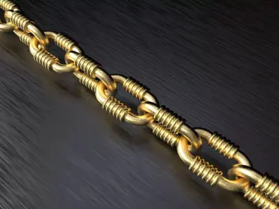 Tiffany chain link bracelet or necklace sizes pack 3D print model