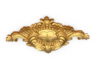Classic carved decor ornament 373 3D model