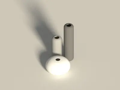 round theme vase a6 3D model