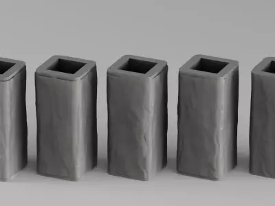 001678 Rosa Rossa Modular Table Support Bases 3D print model