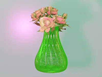 Fency Flower Vase Decoration Piece 3d Printable Model 3D print model