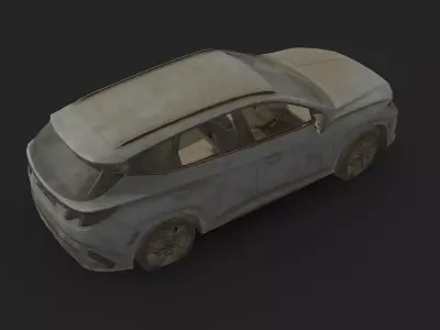 Abandoned Car - Hyundai Tucson N-Line 2024 Low-poly 3D model