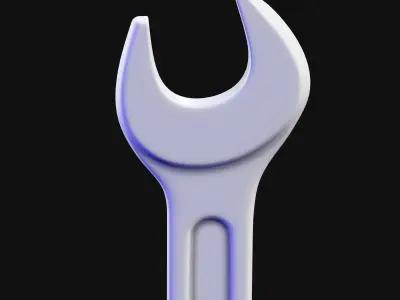 Wrench Nanite archviz and game ready Low-poly 3D model