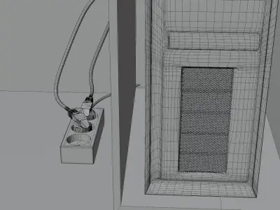 room scene  Low-poly 3D model