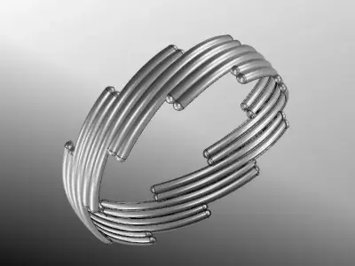 1300 Modular Gleam Bangle 62MM-20gm 3D print model