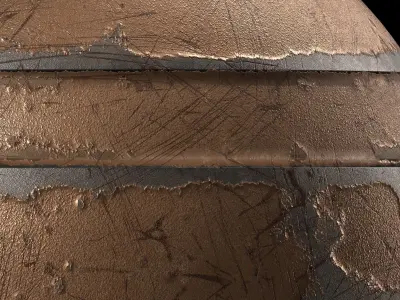 Metal Materials 39- Metal panels By Painting Pbr 4k Sbsar Texture