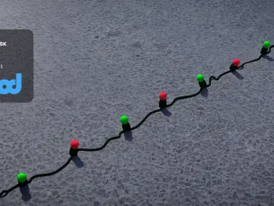 Christmas Light Bulb 3D model