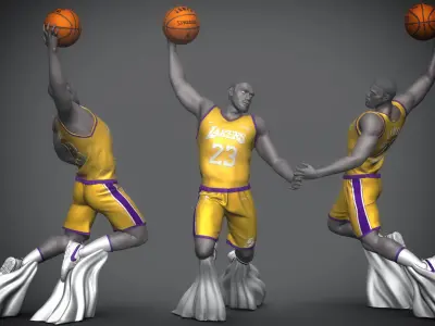 LeBron James 3D Printable 2 3D print model