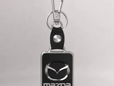 Mazda car logo keychain 3d model  3D model