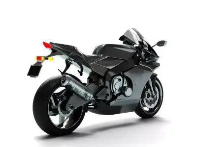 Sport Bike 3D Model High Detail 3D model