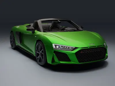 Audi R8 Spyder Low-poly 3D model buy