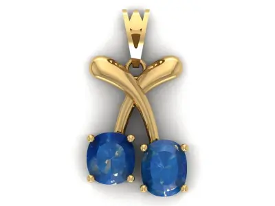 Pendant Necklace 3D print model 7