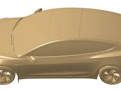 Tesla Model 3 Performance  2024 Exterior 3d scan model 3D model
