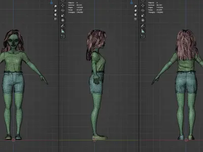 Game-Ready Stylized Character Maxim Low-poly 3D model