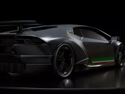 3D Sports Car 3D model