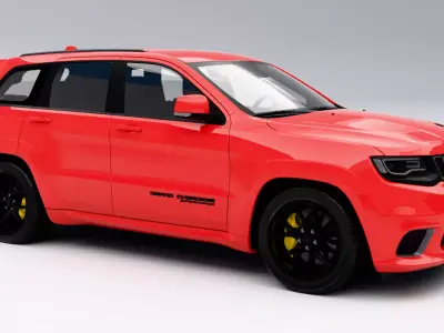 Jeep Grand Cherokee Trackhawk 2018 Low-poly 3D model