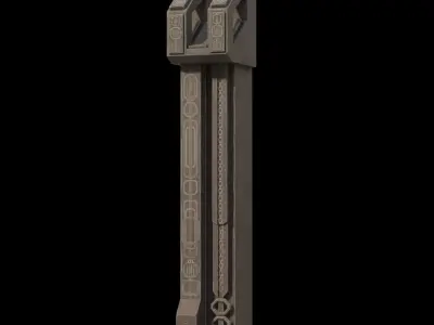 fantasy column 3D model