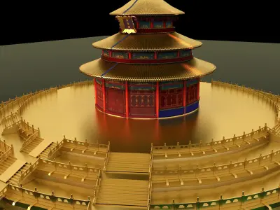 Chinese Palace Temple 3D model