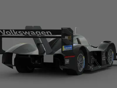 Volkswagen Pikes Peak 3D Model High-Quality Detailed Design  Low-poly 3D model