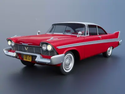 Plymouth Fury 1958 3D print model