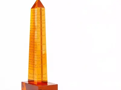 Amber Obelisk model pack Low-poly 3D model