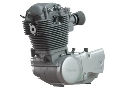 Engine Yamaha SR 500 3D model