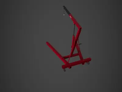 Workshop Crane Low-poly 3D model