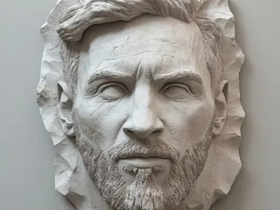 Messi two models 3D print model