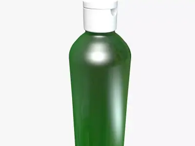 Decorative Green Glass Bottle 3D model