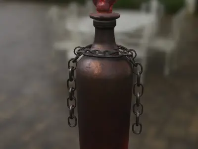 Cursed Blood Potion Bottle 3D model