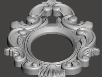 Frame for mirrors or pictures - 3d model for CNC 3D print model