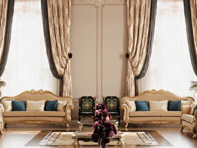 Classic Interior Scene 3D model