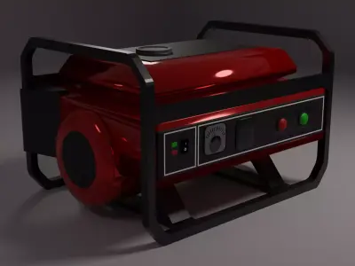 Diesel generator  Free low-poly 3D model