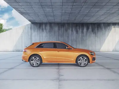 Audi Q8 2018 Blender model  3D model