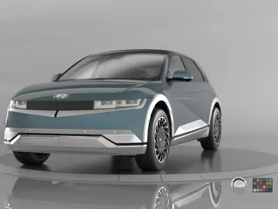 Ioniq 5 2024 -highres-Vray-Redshift-Unreal-Lightrigs included 3D model