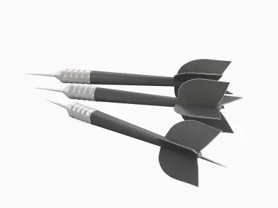Dart 08 Low-poly 3D model