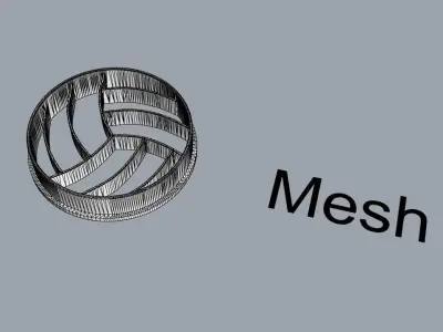 Volleyball cookie cutter 3D print model