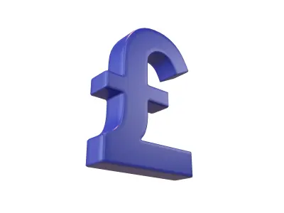 Pound Symbol v2 002 Low-poly 3D model
