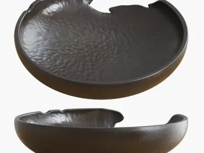 Cracked Bowl With Melons 3D model