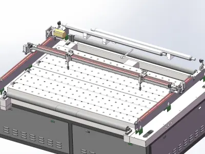 Laser cutting machine 3D model by forestlsls