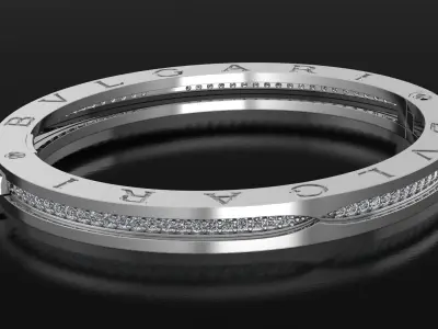 Bracelet 3DM STL OBJ model for 3D printing and CNC 3D print model