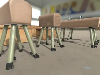 Sportcenter - Gym Props Collection HQ - PBR Low-poly 3D model