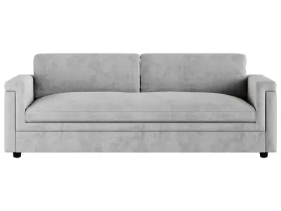 CEVA LIGHT BLUE PERFORMANCE VELVET SLEEPER SOFA 3D model