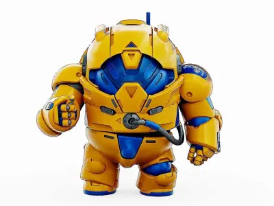AMONG US CHARACTER-G  Rigged for Unreal Engine - Unity - MIXAMO  3D model