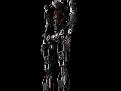 Robot-01 humanoid robot Free 3D model