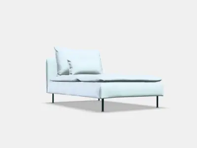 SODERHAMN Cover for chaise longue 2 3D model