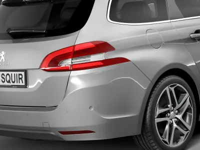 Peugeot 308 SW 2014 3D model