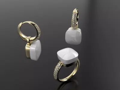 Big stone set 3D print model