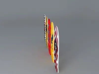 80s Powell Peralta skateboard decks Free 3D model