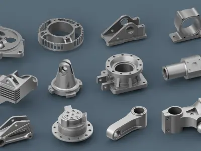 Hard Surface Mechanical Kitbash Quad Topology Volume 2 3D model